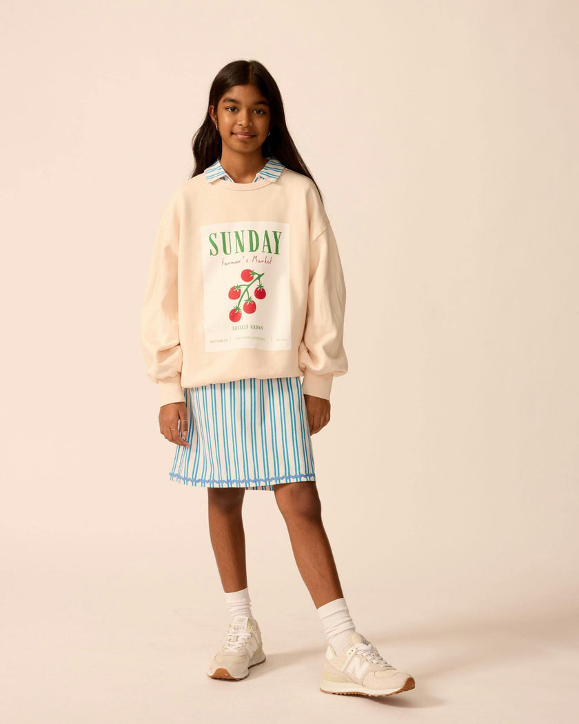 Organic Weekend Sweatshirt in Peach