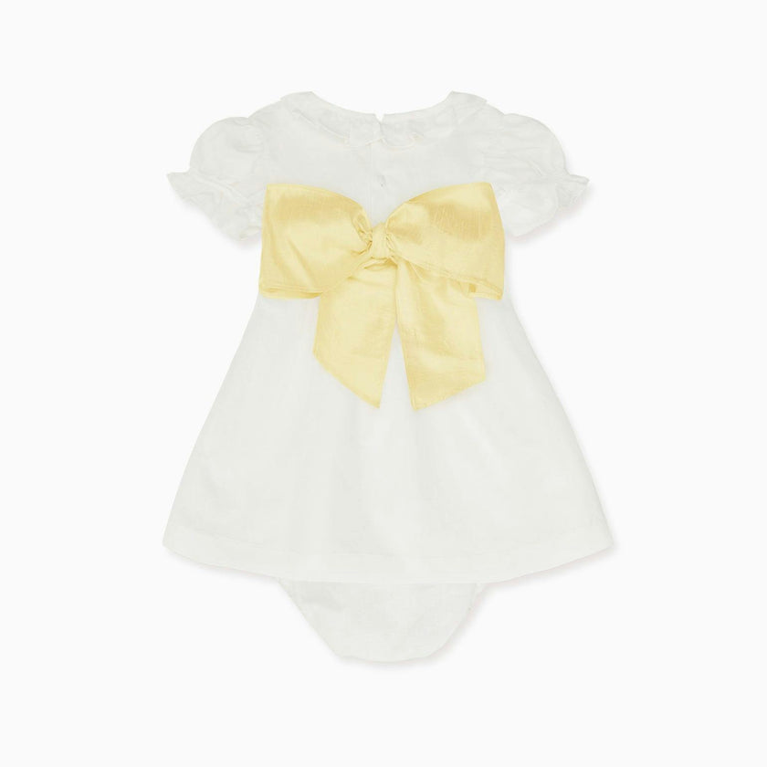 Vega Ceremony Baby Girl Set with Silk Sash