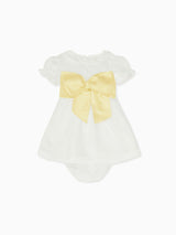 Vega Ceremony Baby Girl Set with Silk Sash