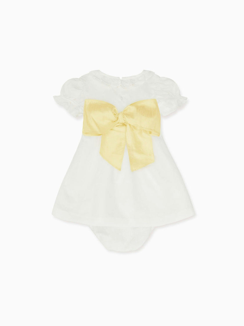 Vega Ceremony Baby Girl Set with Silk Sash
