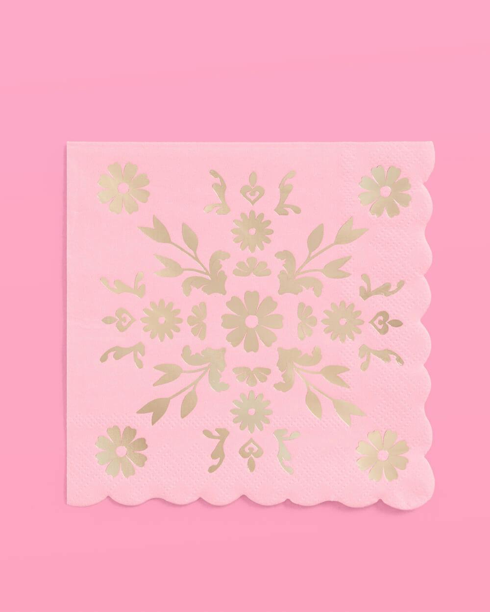 Tea Time Napkins - 24 foil napkins