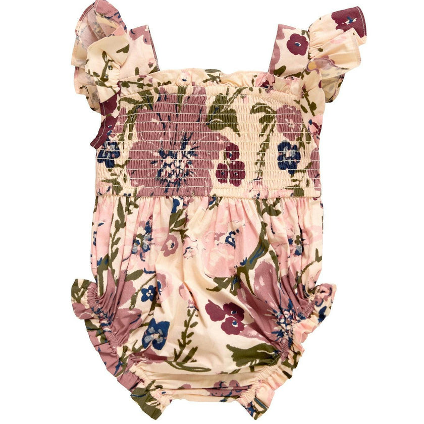 Baby Rayna Romper in Vintage Floral