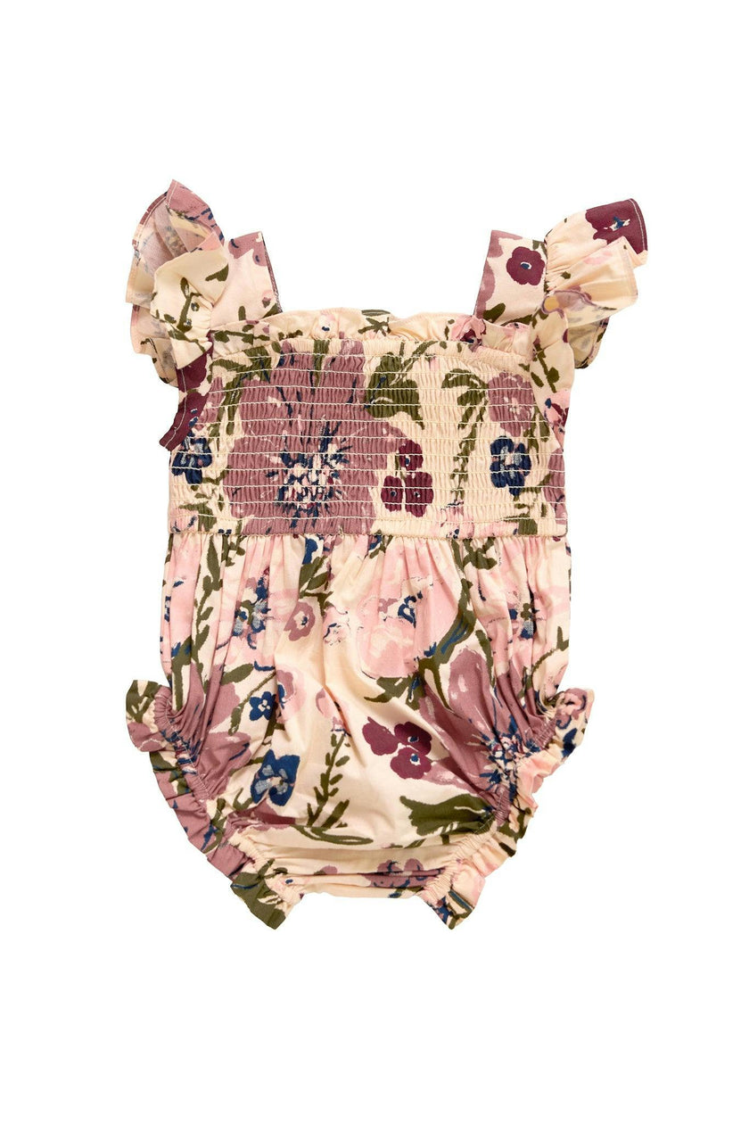 Baby Rayna Romper in Vintage Floral