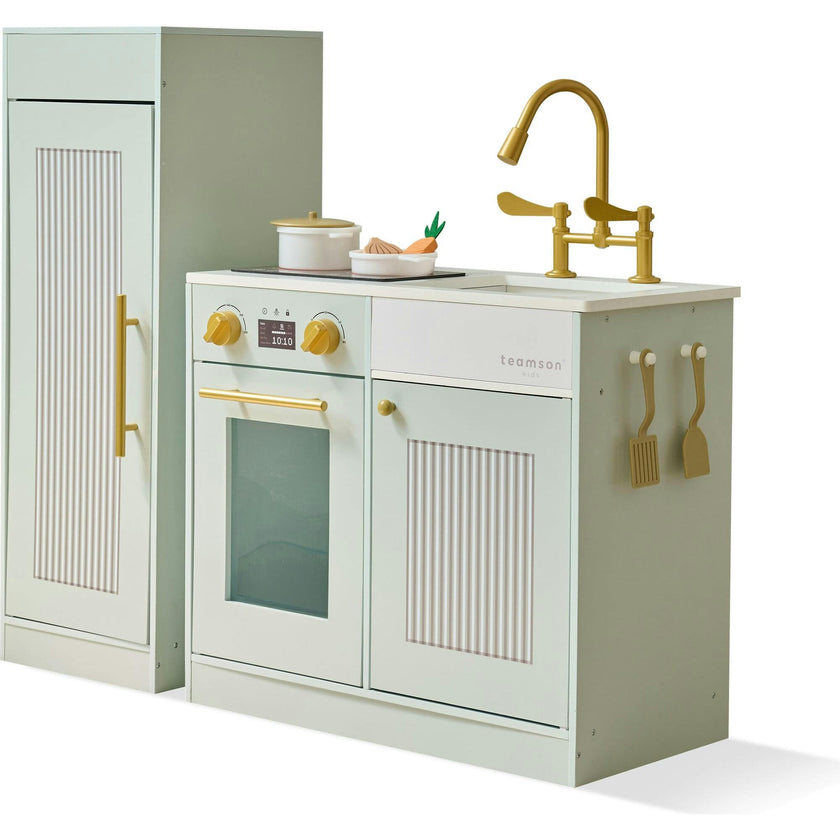Teamson Kids Little Chef Chester Wooden Play Kitchen With 12 Accessories