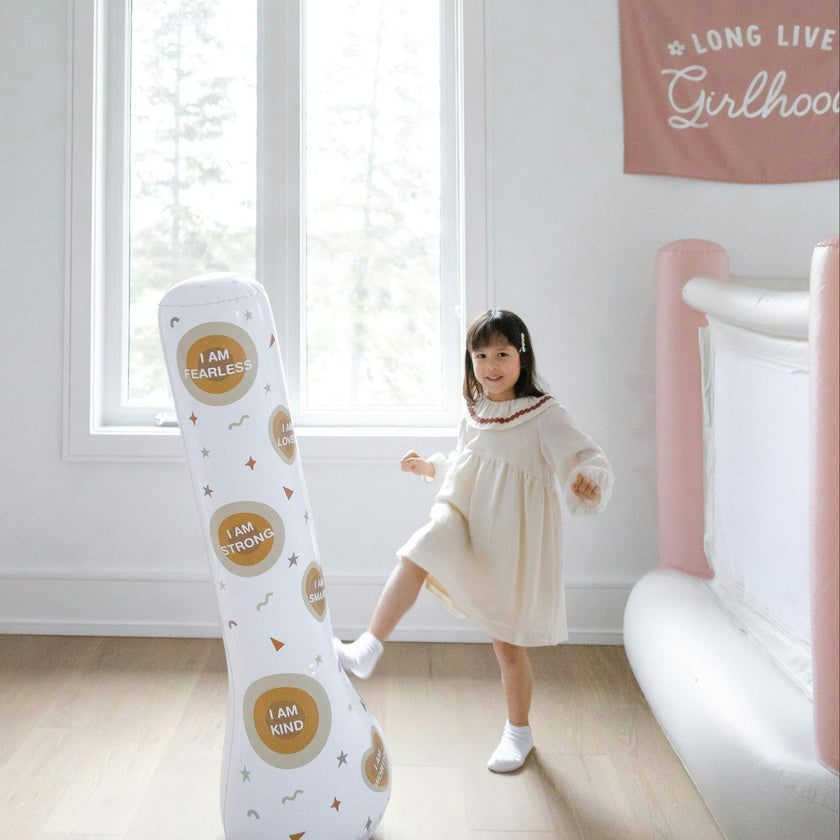 Magic Puncher - Inflatable Punching Bag for Kids with Positive Affirmations