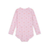 UV Swimsuit Girls With Long Sleeves - Pink - Shell Tastic