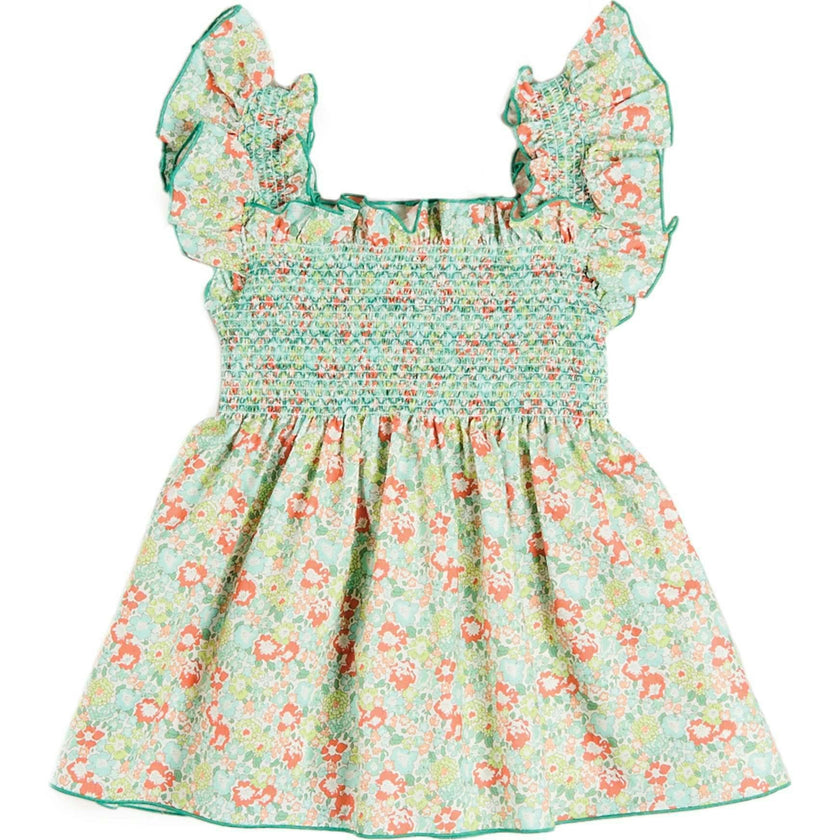 Mabel Floral Blouse in Green (2-12yrs)