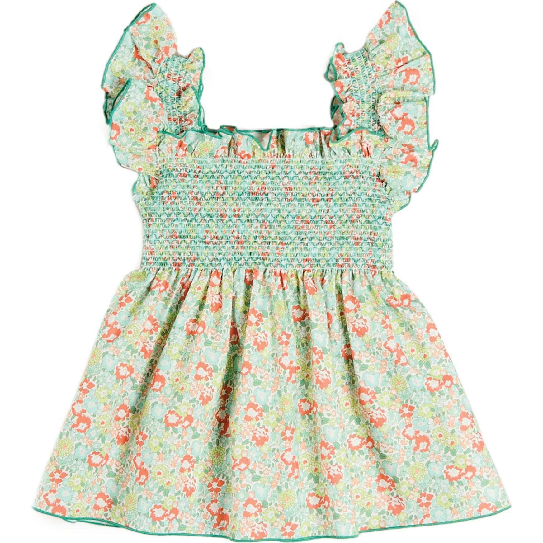 Mabel Floral Blouse in Green (2-12yrs)