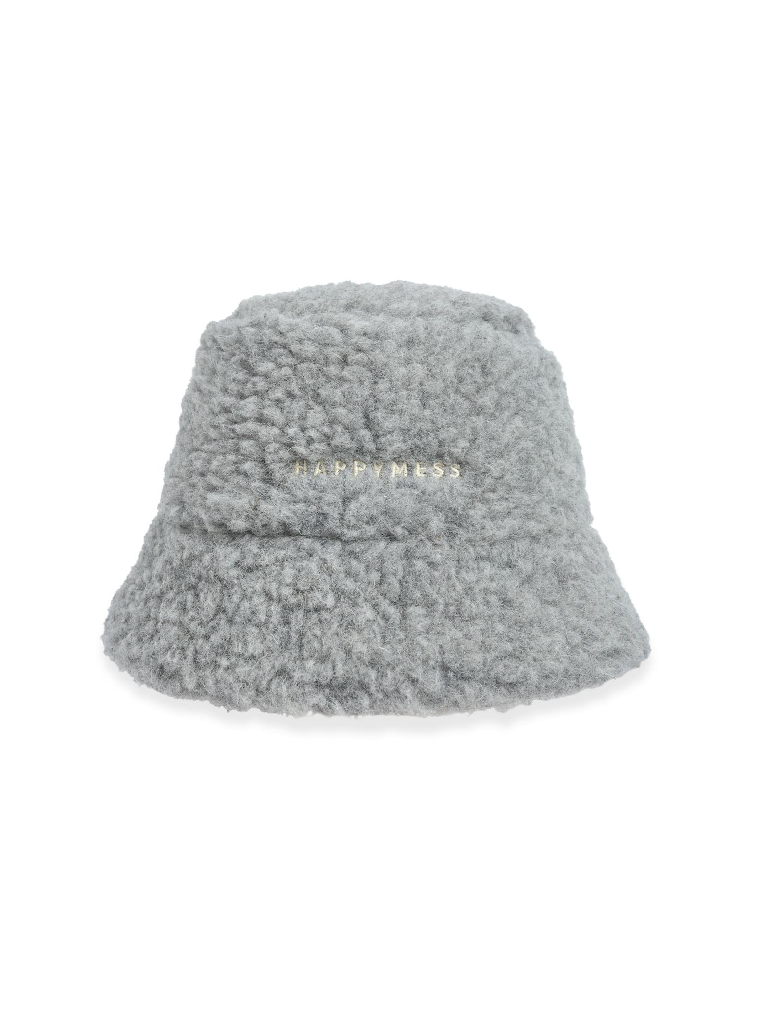 adult merino wool bucket hat - stone grey