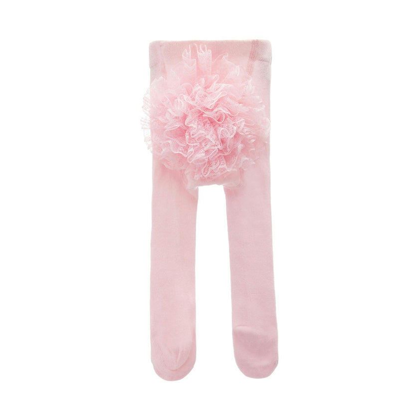 Pink Ruffle Pom Tail Tights