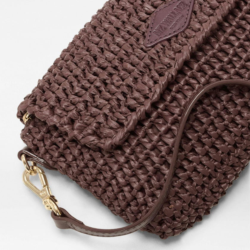 Brown Crochet Crochet Convertible Crossbody
