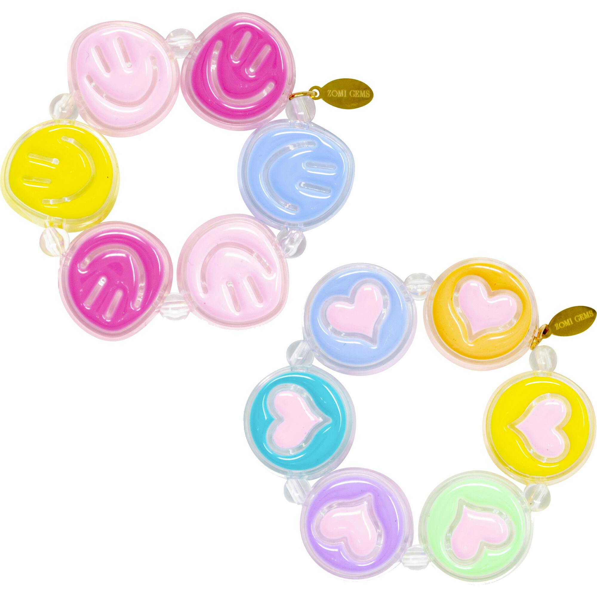 Jumbo Hearts & Smiles Bracelet Set