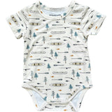 Baby Short Sleeve Bodysuit Retro America