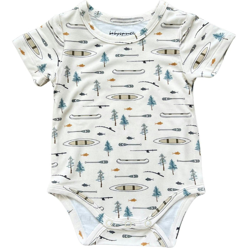 Baby Short Sleeve Bodysuit Retro America