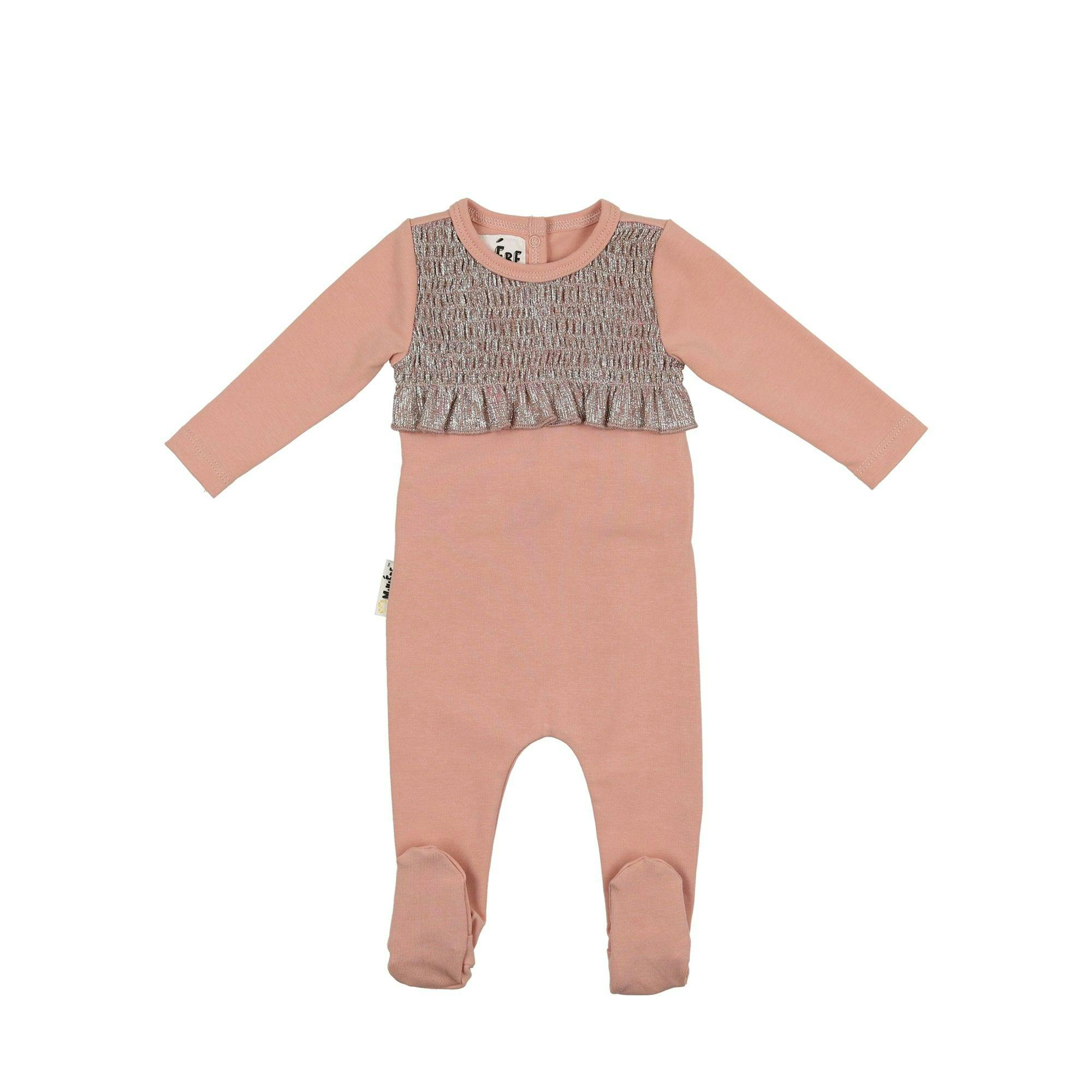 Sparkle Smocked Footie