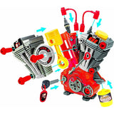 Tuff Tools: Engine Overhaul Pretend Play Toy - 25 Piece Playset w/ Lights & Sounds