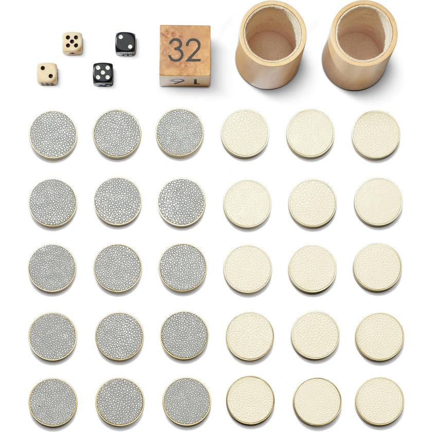 Shagreen Backgammon Set