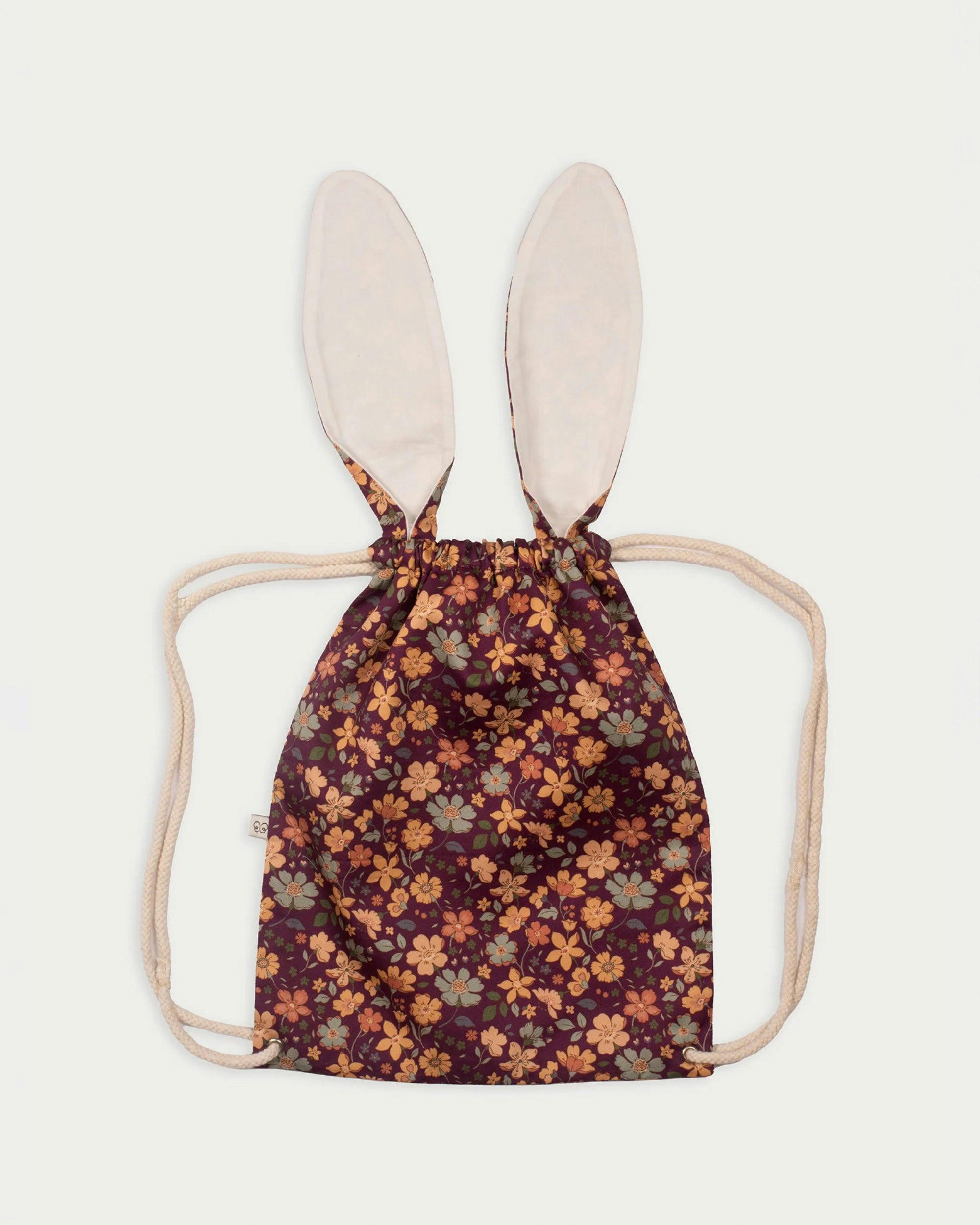 Bunny Bag - Garden Flowers Plum