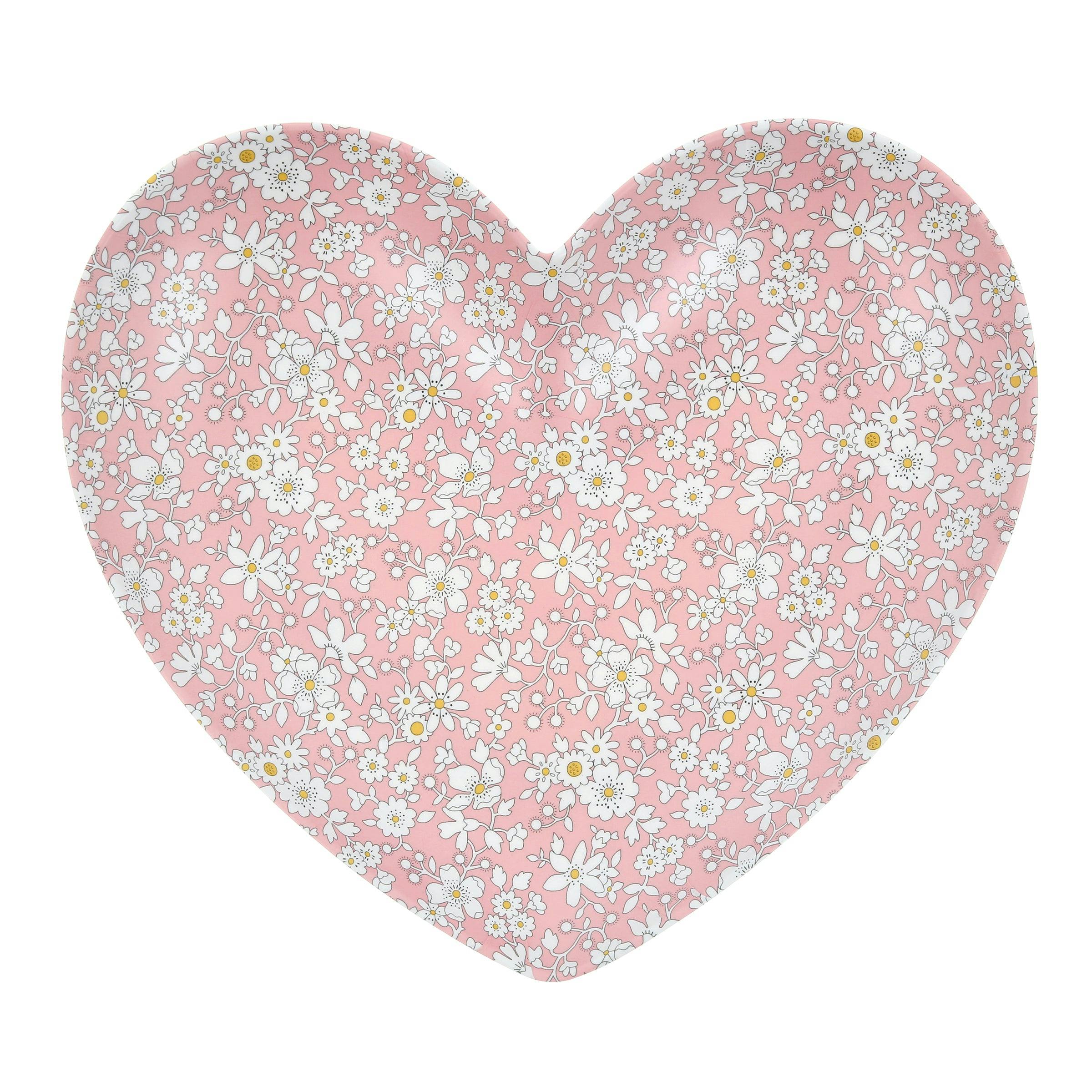 Meri Meri x Liberty Mixed Set Reusable Heart Plates