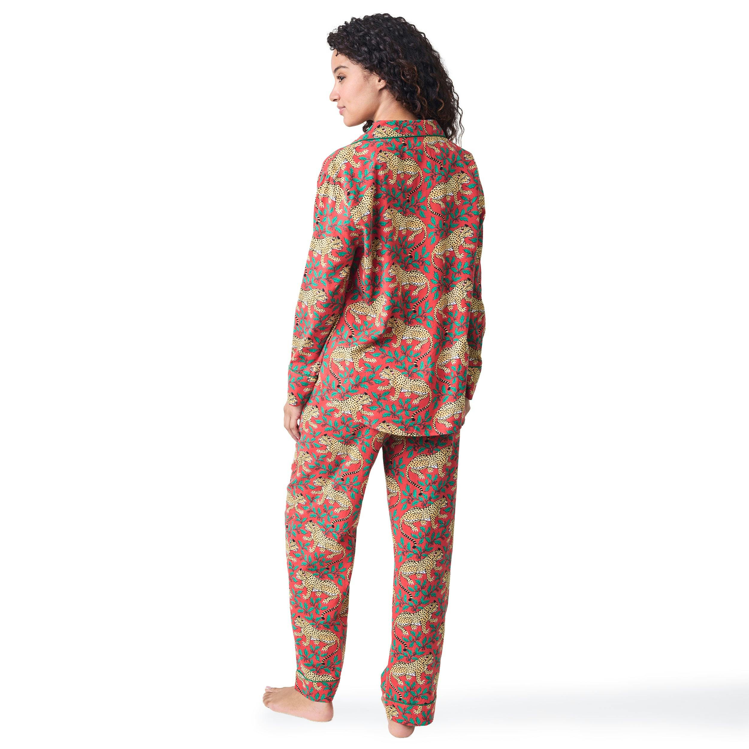 Winter Holly Bagheera - Long PJ Set - Ruby