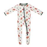 Gingerbread Men Zippered Footie
