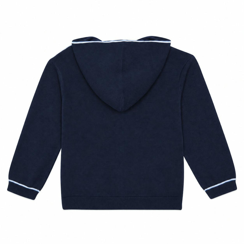 TARTINE ET CHOCOLAT Knit Zip Hoodie - Marine