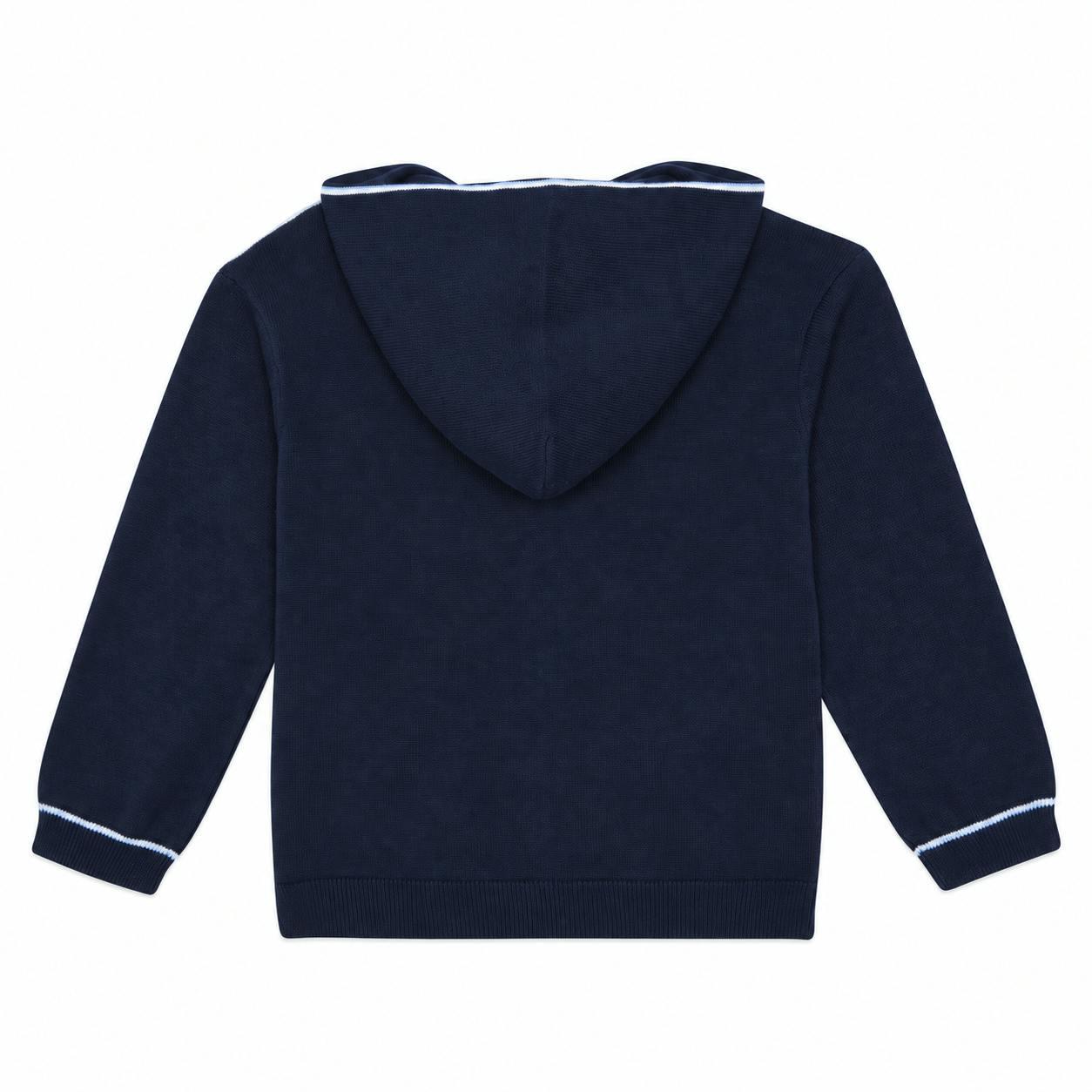 TARTINE ET CHOCOLAT Knit Zip Hoodie - Marine