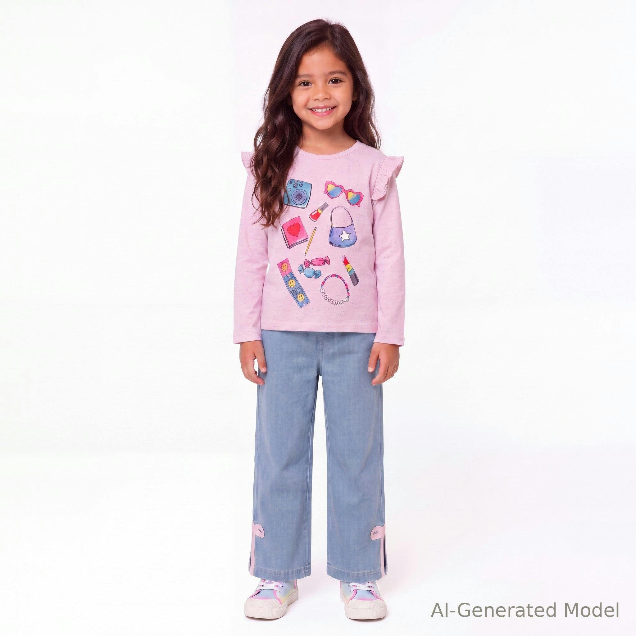 Toddler & Kids Graphic Tee & Pant Set | Dress Up Fun