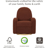 Nami Electronic & Swivel Glider Recliner With USB Port
