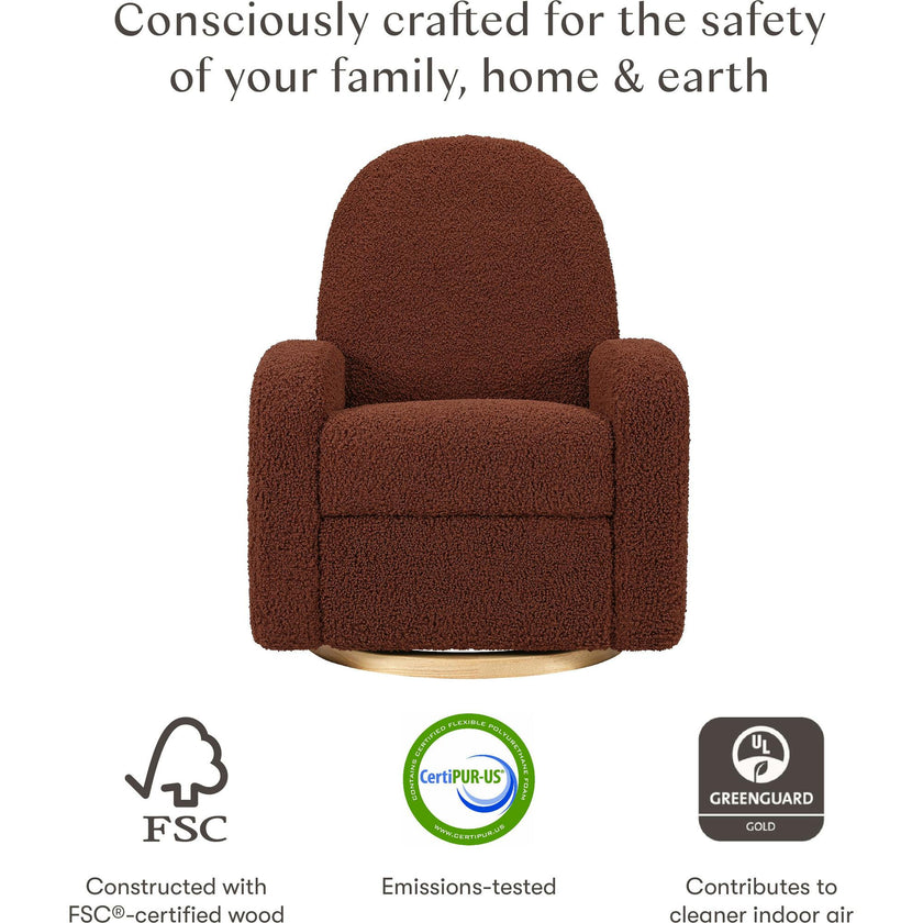 Nami Electronic & Swivel Glider Recliner With USB Port