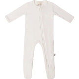Zippered Footie, White