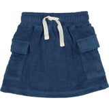 Terry Cloth Pocket Short Skirt