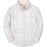 Organic Long Sleeve Stretch Poplin Shirt, White