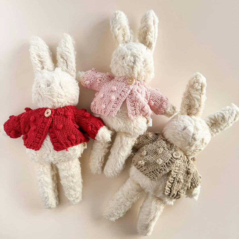 Charlie Bunny Plush and Plush Sweater Set - No Bow