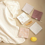 Violet Wildflower Cotton Washcloth (Set of 5)