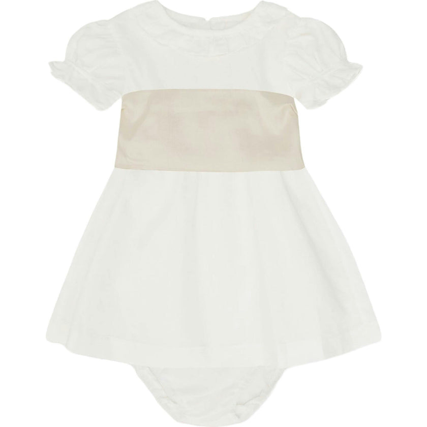 Vega Ceremony Baby Girl Set with Silk Sash