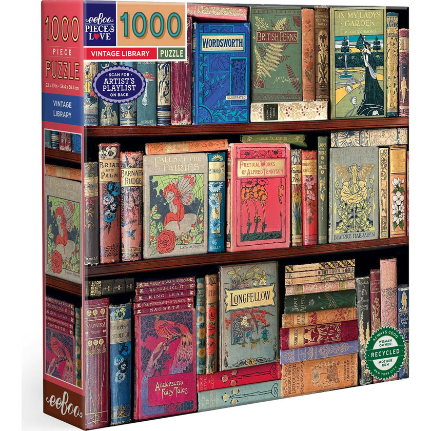 Piece&Love: Vintage Library - 1000 pc Puzzle