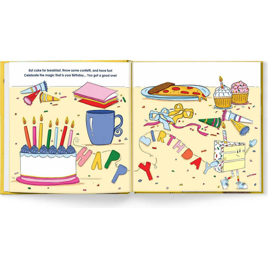 Packed Party Meet Birthday Children's Book with Birthday Plush Toy and Keepsake Gift Box - 32-Page Hardcover Birthday Story with Memento Pockets