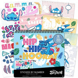 Disney Stitch: Sticker By Number Portfolio Set
