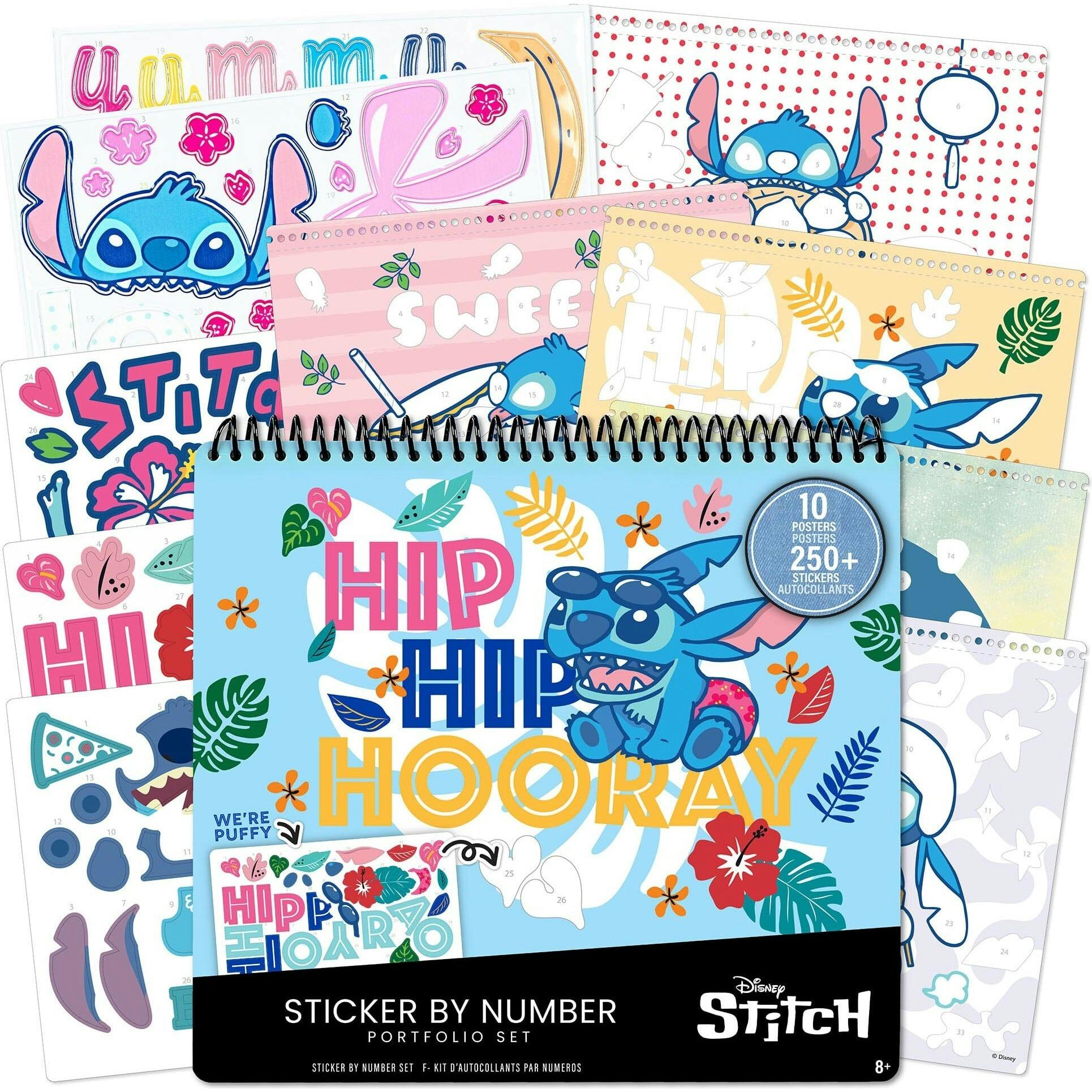 Disney Stitch: Sticker By Number Portfolio Set
