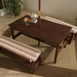 Outdoor Table And Bench Set