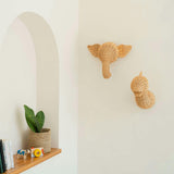 Handcrafted - Elephant Wall Decor - Rattan Wicker