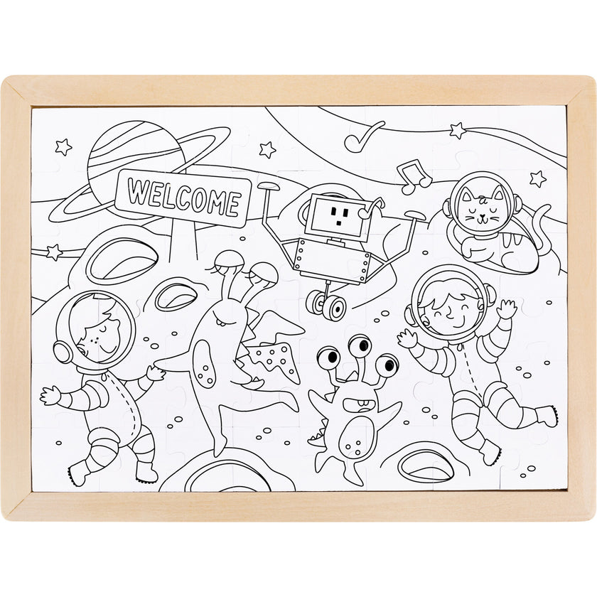 Hape: Space Friends Puzzle - 48pc