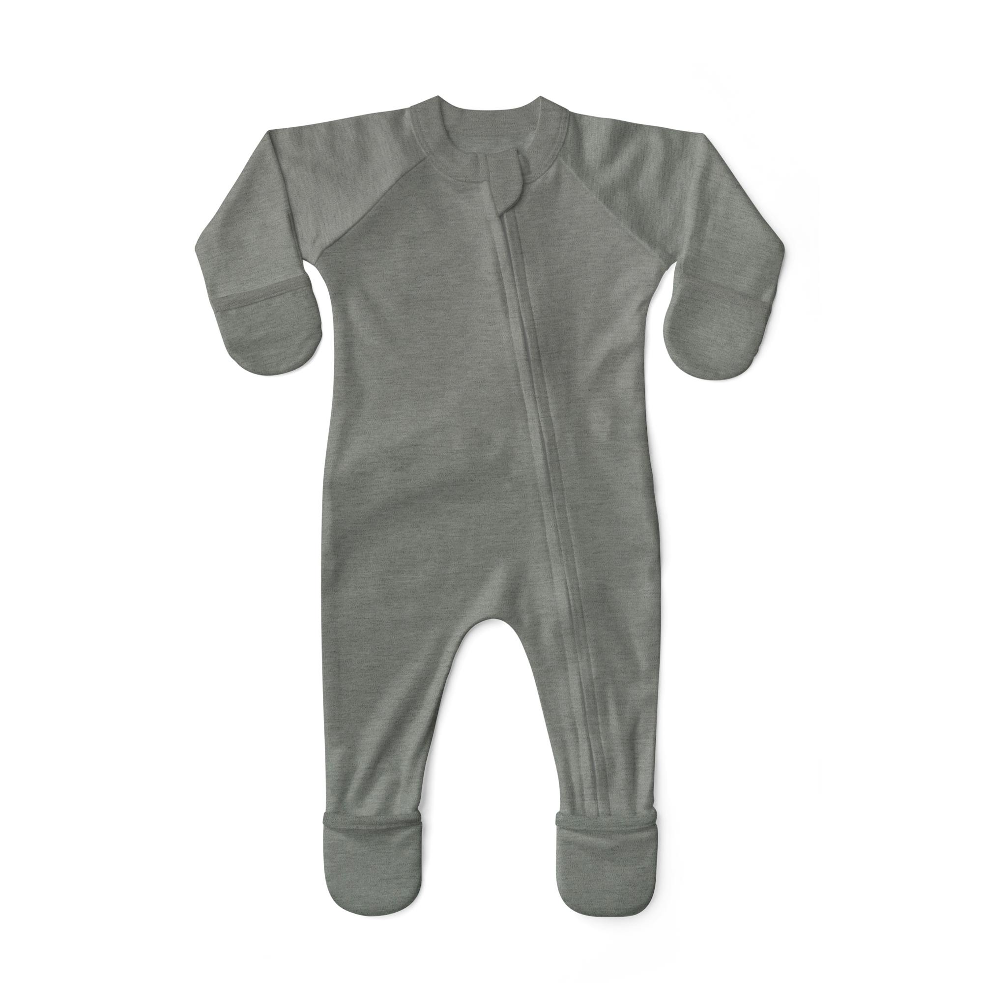 GROW WITH YOU FOOTIE | BOULDER — Bamboo Organic Cotton Blend, 0–6M