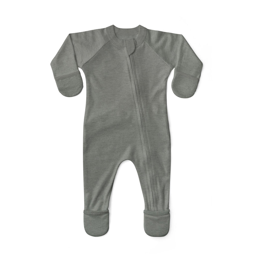 GROW WITH YOU FOOTIE | BOULDER — Bamboo Organic Cotton Blend, 0–6M