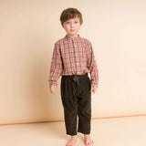 Boys Long Sleeve Check Shirt, Blue