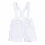TARTINE ET CHOCOLAT Classic Suspender Shorts - Blanc