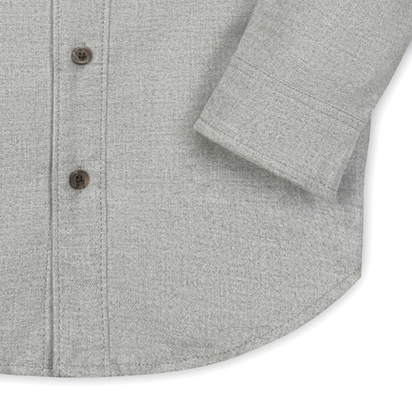Organic Flannel Shirt with Elbow Patches