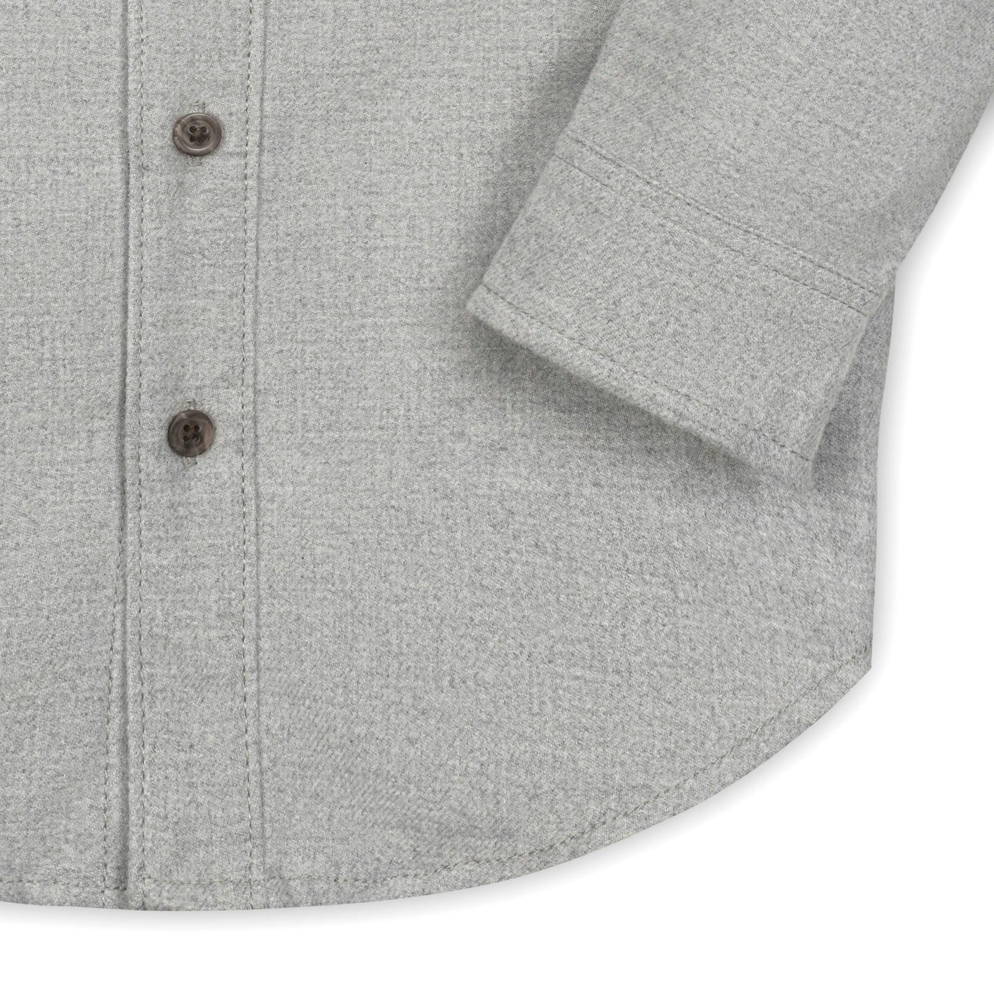 Organic Flannel Shirt with Elbow Patches