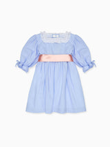Nicky Hilton x La Coqueta Blue Stripe Milou Girl Dress